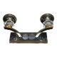 Art Deco wall sconce, brass and Sèvres crystal, light fixture.