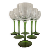 Set of 6 vintage wine glasses