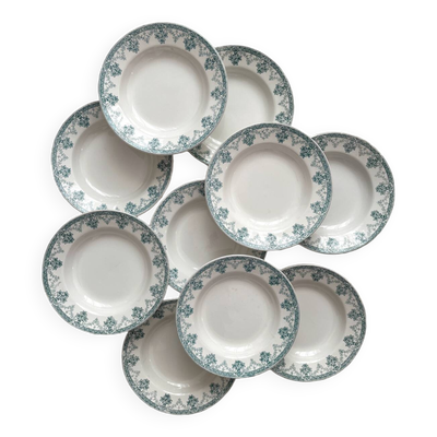 10 assiettes creuses en terre de fer « Cahors » Saint Amand