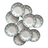 10 earthenware soup plates "Cahors" Saint Amand