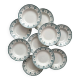 10 assiettes creuses en terre de fer « Cahors » Saint Amand