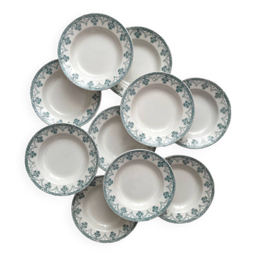 10 assiettes creuses en terre de fer « Cahors » Saint Amand