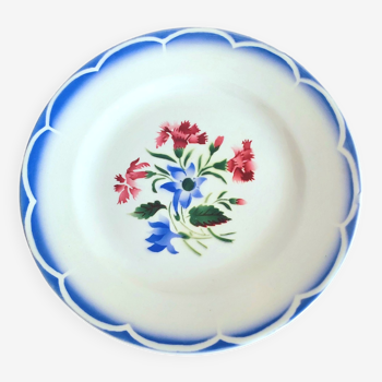 Ten Sarreguemines dessert plates