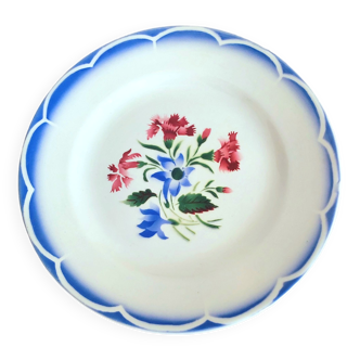 Ten Sarreguemines dessert plates