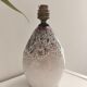 Vintage lamp base in glazed ceramic