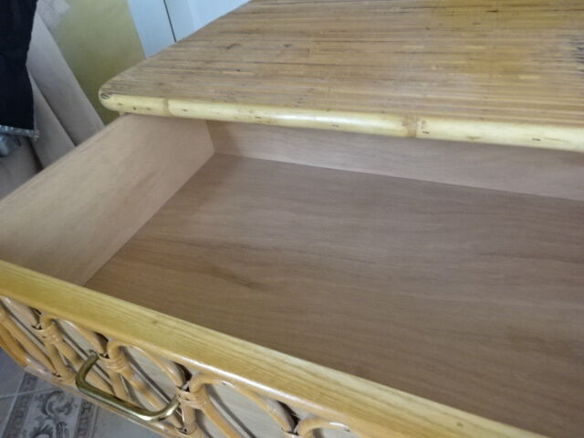 Rattan chest of drawers