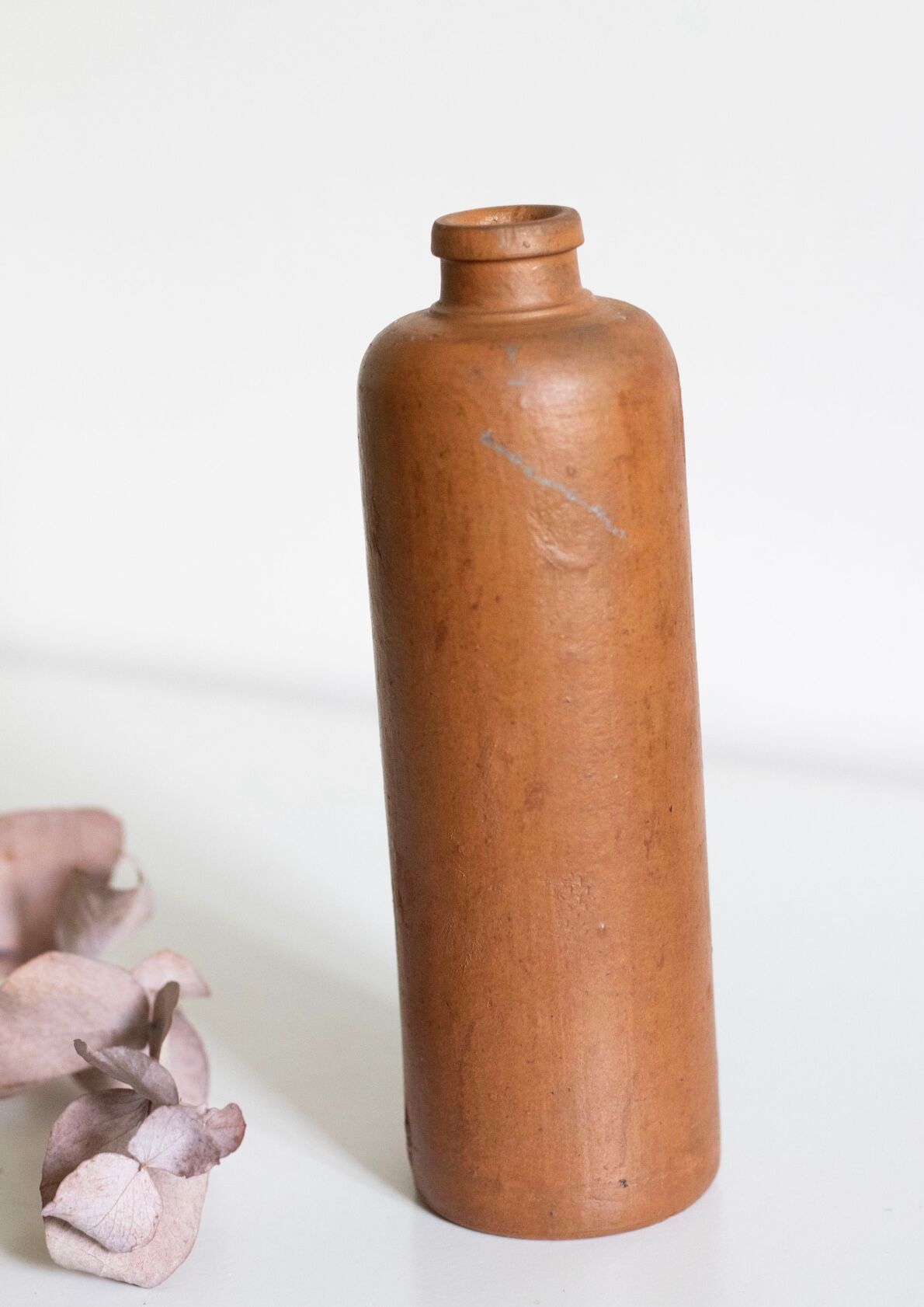 Vintage brown stoneware bottle