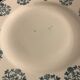 9 flat plates in old earthenware, Sarreguemines and Digoin, model René