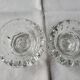 2 bougeoirs en cristal