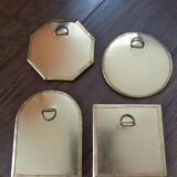 Moroccan brass mirror, set of 4