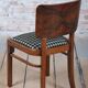Vintage Art Deco Chairs in Beech and Walnut Veneer, Czech, 1920s, Set of 4