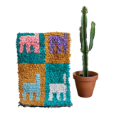 Berber carpet - Boucherouite - 53x102cm