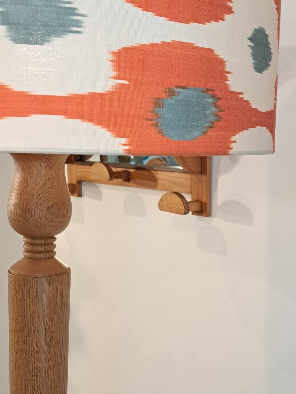 Vintage 1950s wall coat rack