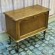 Bar vintage Louis XV sur roulettes en bois des années 60