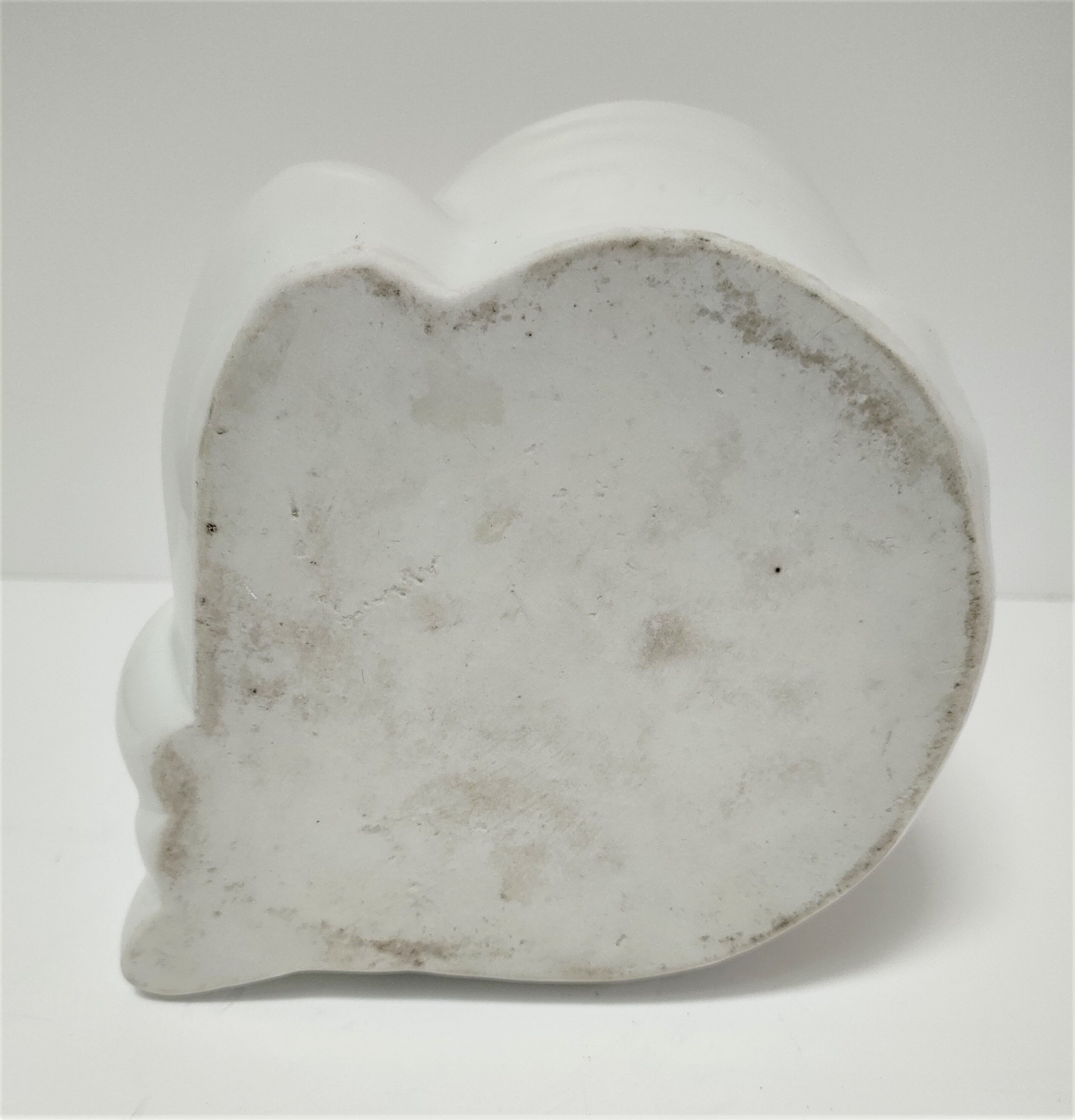 Anthropomorphic porcelain pot signed Baylac late nineteenth early twentieth