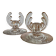 Art Deco crystal candle holder