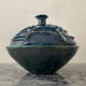 Vintage covered large pot in brutalist ceramic - Hungary