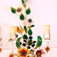 Pair of painted sheet metal wall lamps
