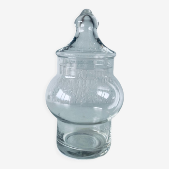 Apothecary shaped glass bottle