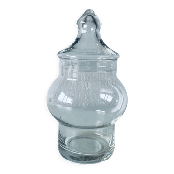 Apothecary shaped glass bottle