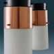 Plafonniers Stilnovo 1245 en cuivre et aluminium, Italie, années 1960