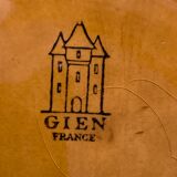 6 plates slurry for artichokes in Gien earthenware, 1960