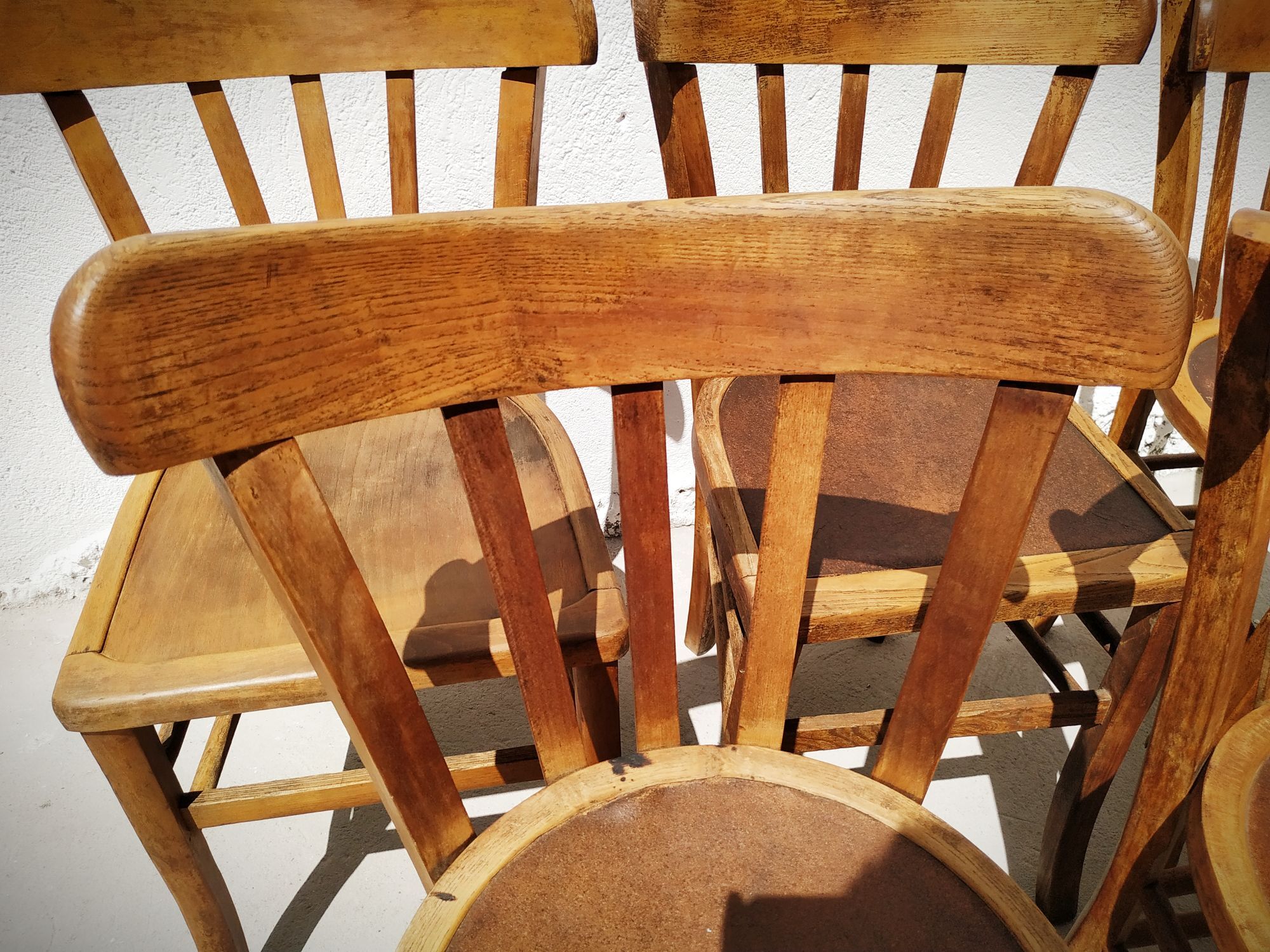 Series of six bistro chairs