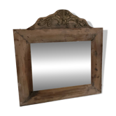 Miroir en bois brut