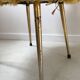 Pair of Pelfran chairs in yellow-orange moumoute
