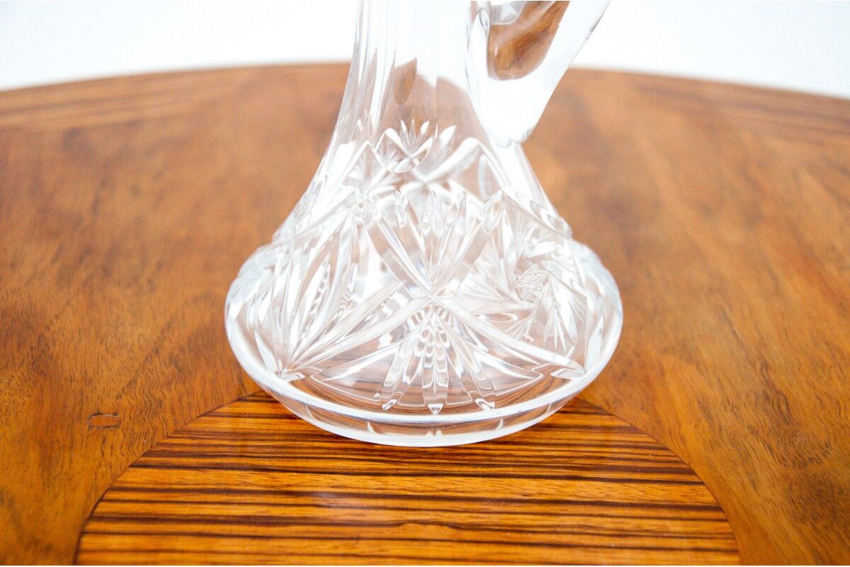 Crystal decanter with glasses, Poland, 1960s