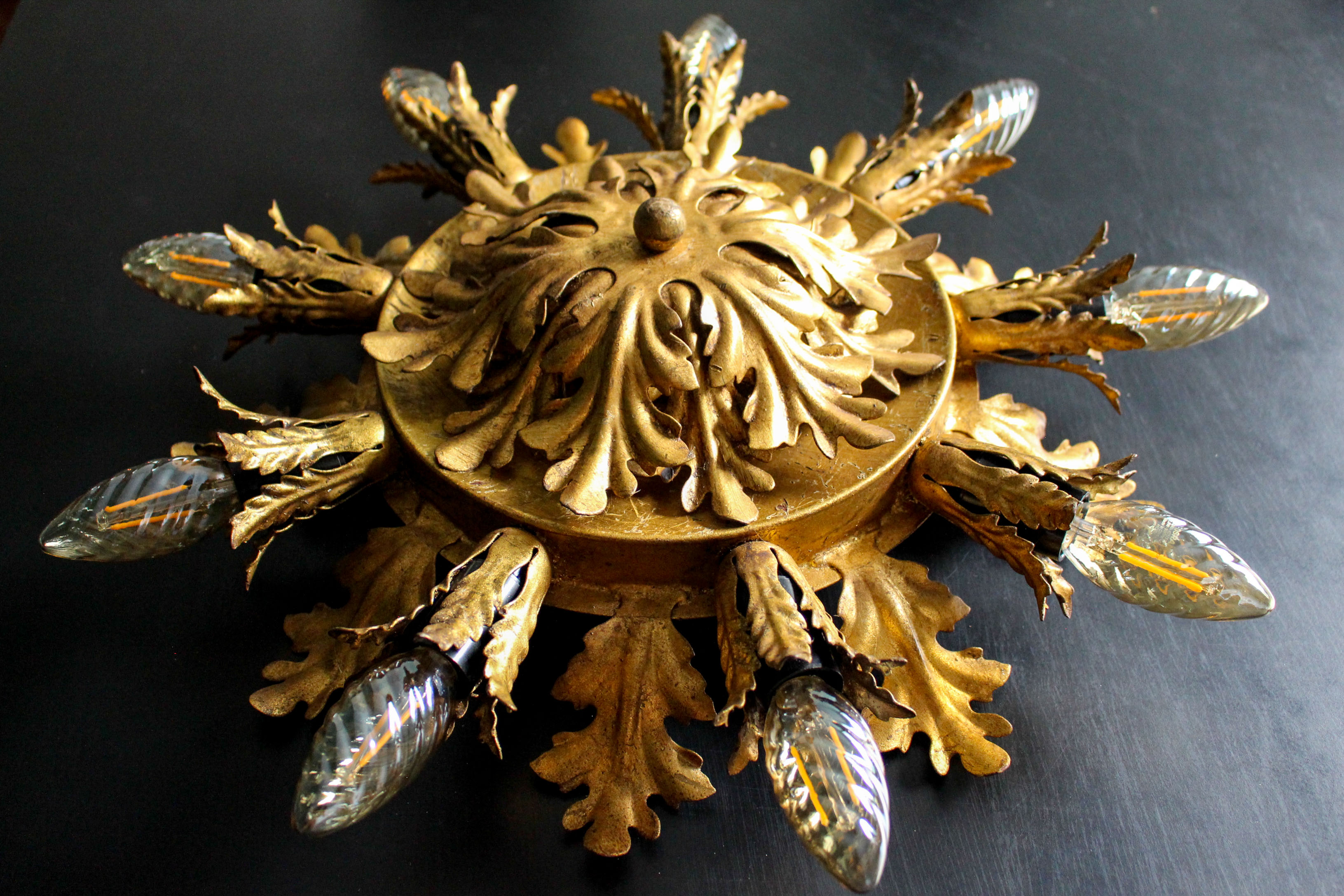 Plafonnier Florentine par Banci Firenze Italie 1970
