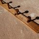 School wall coat - solid wooden rail of 10 patères