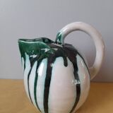 Glazed ceramic melon pitcher 1960