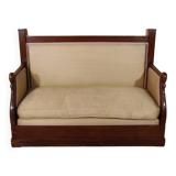 Restoration Period Turkish Sofa in Mahogany with Swan Neck
