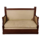 Restoration Period Turkish Sofa in Mahogany with Swan Neck