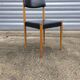 Scandinavian chair in teak and skai 1960