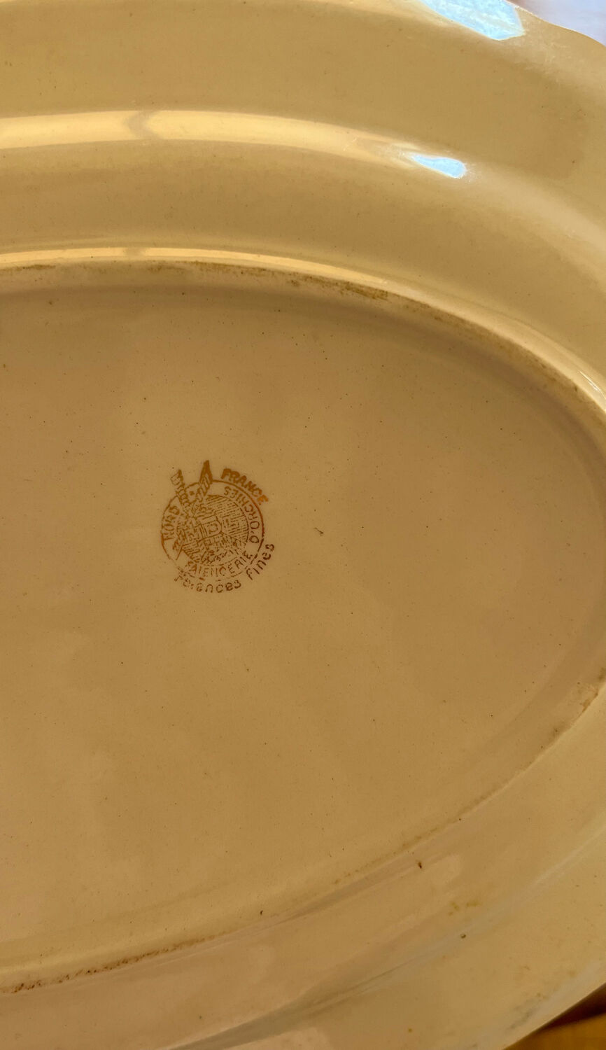 Oval dish - orchia earthenware