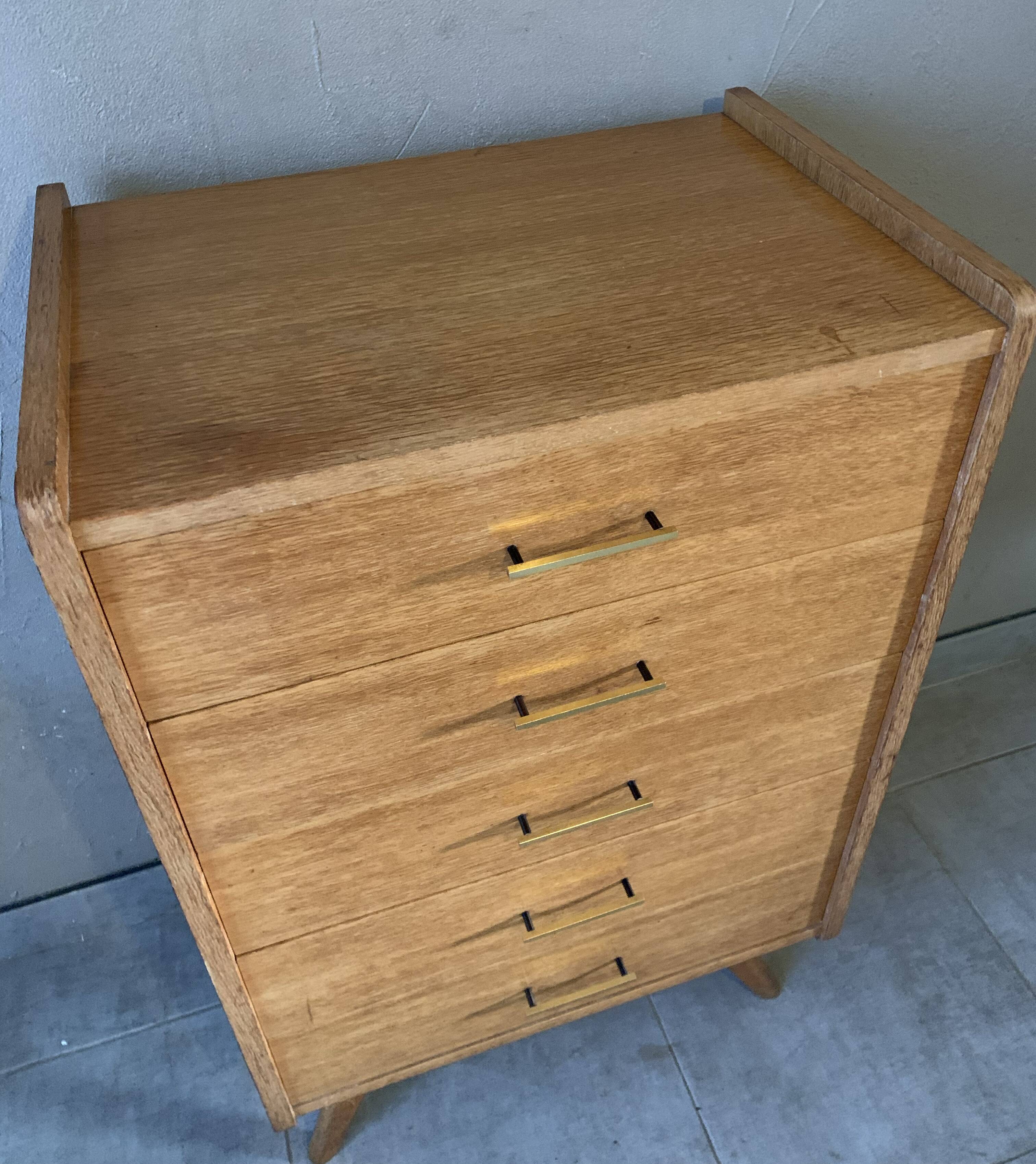 Vintage oak chiffonier from the 1950s