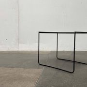 Table d'appoint postmoderne en métal perforé Ikea, années 1980