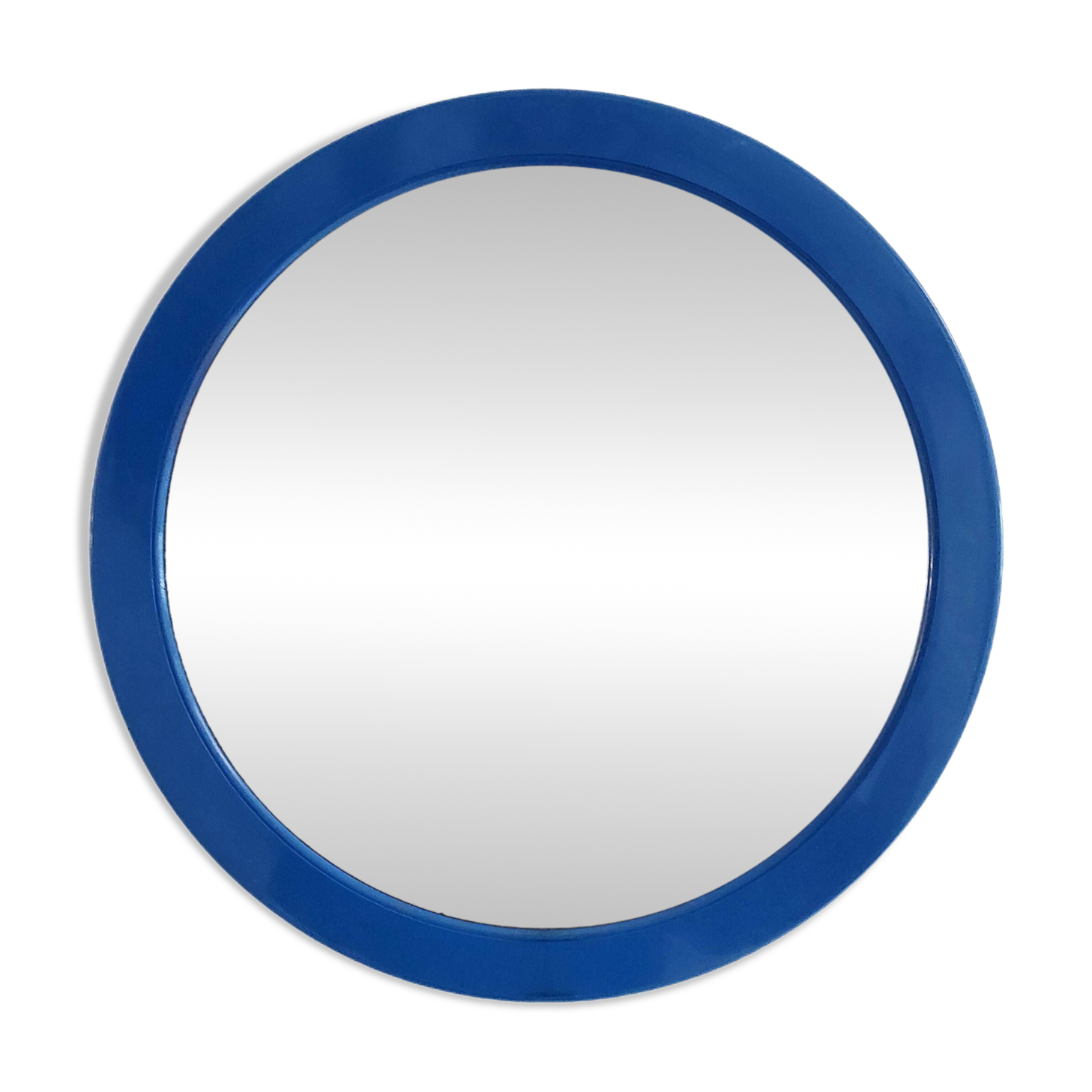 Miroir rond bleu, 1970
