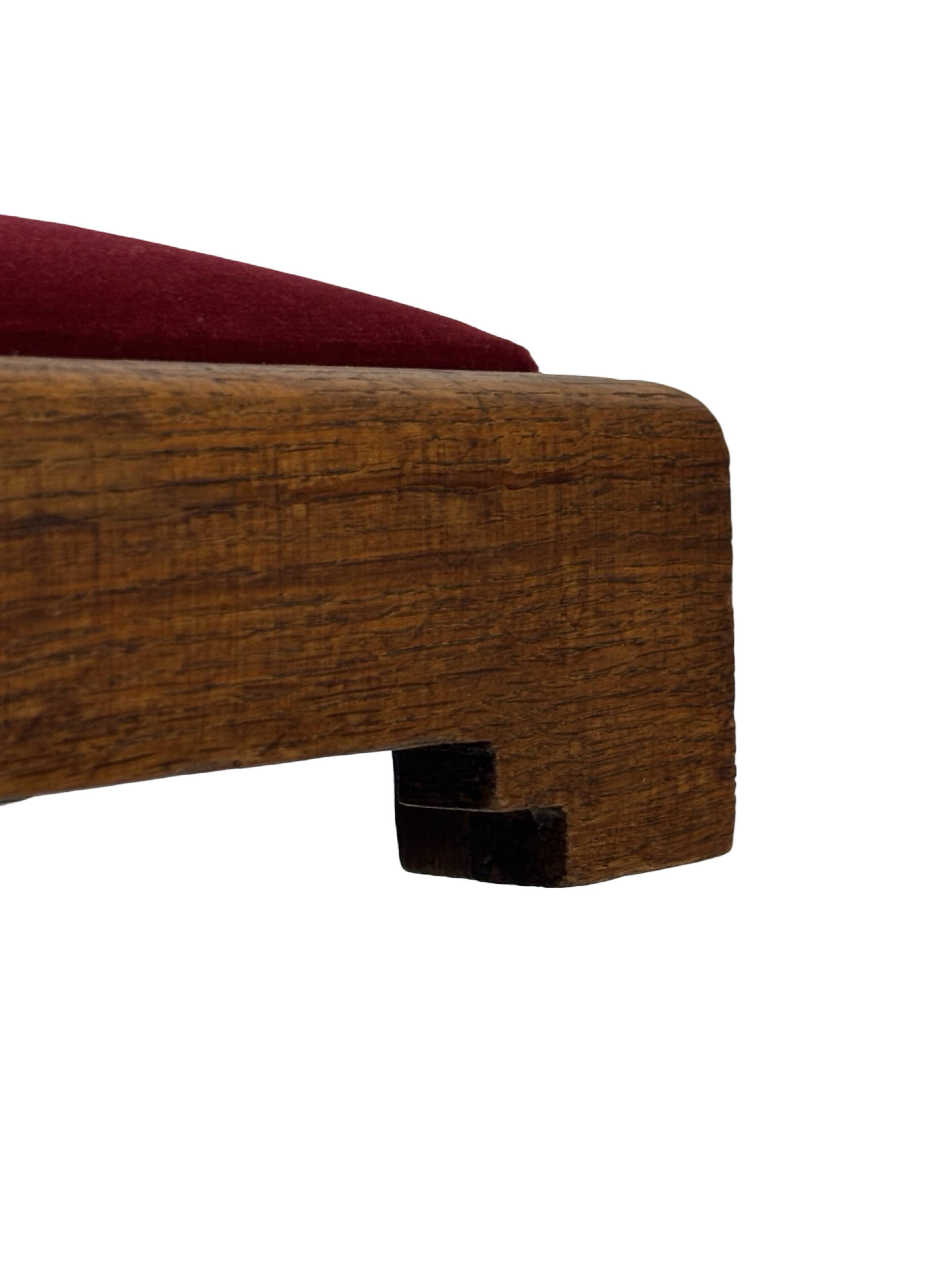 Art Deco footstool foot rest minimalist 30's design