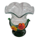 Vintage corolla vase in blown glass with applied flowers – Mura style