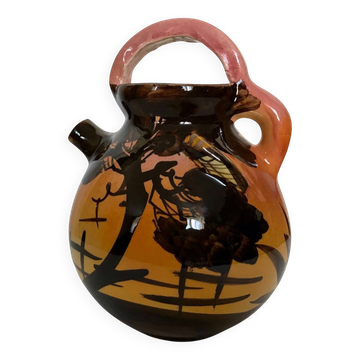 Vallauris, pichet cruche à la cigale Sicard années 1970