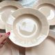 5 Vintage Rose Porcelain Soup Plates Digoin Sarreguemines