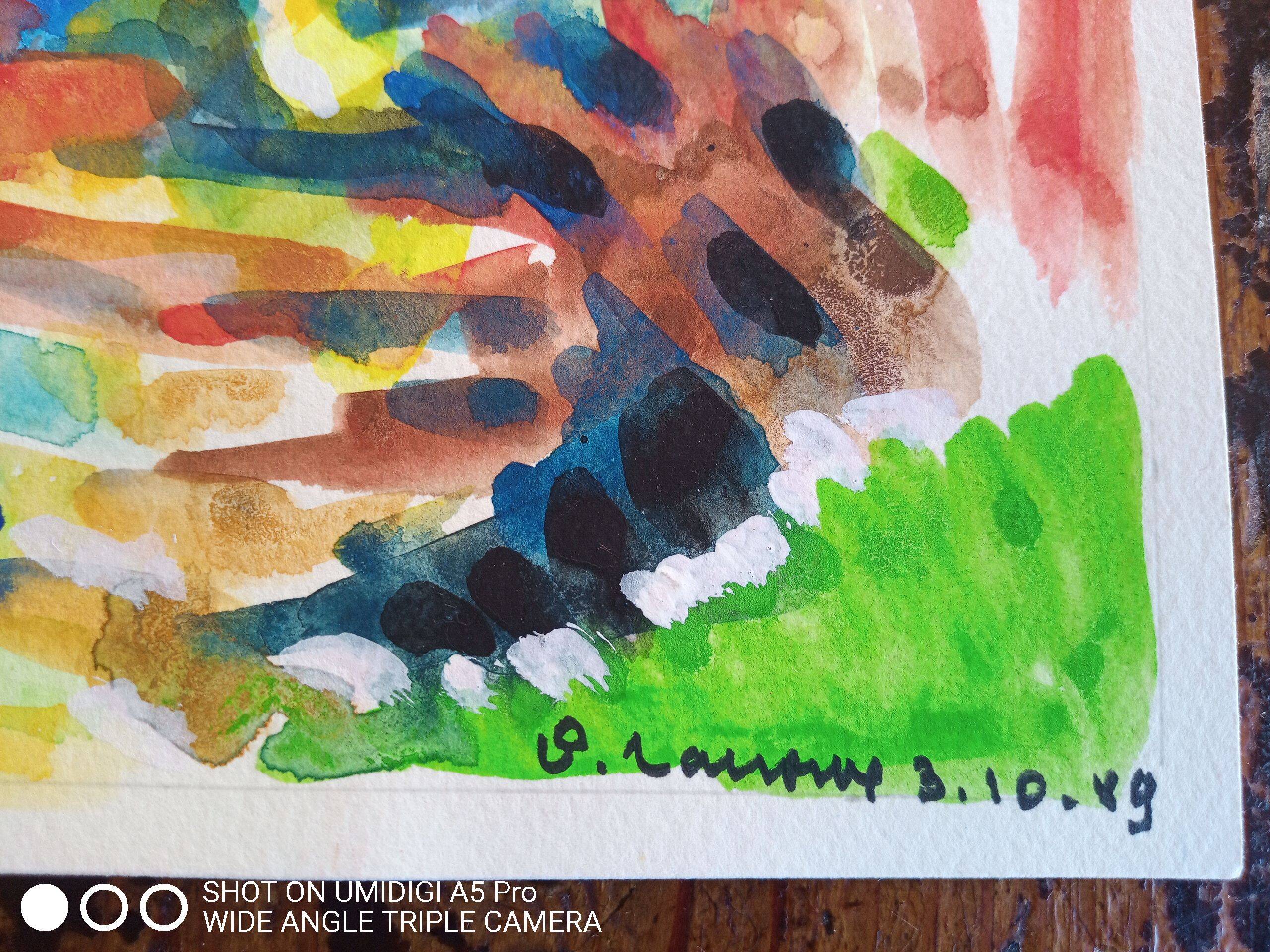 Pierre Lacroux (1909-1993) Gouache on paper 24 x 32 cm - from 1989 - (315)