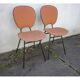 Metal & skaï chairs 60s