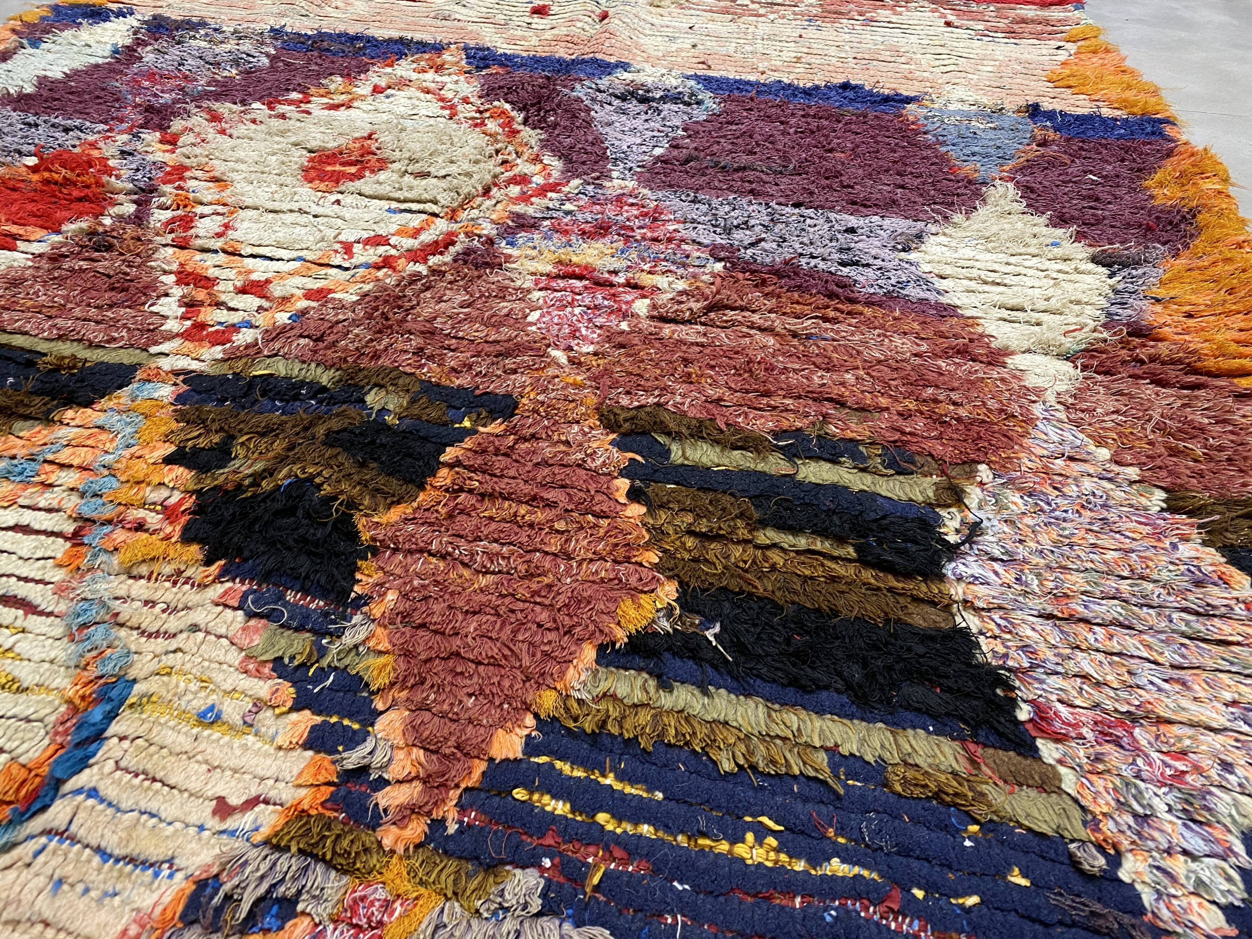 Carpet boucherouiteen fabric colore 158x285cm