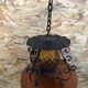Old suspension lantern metal black