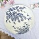 Plat rond "Printanier" Terre de Fer