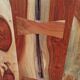 Buffet en bois avec deux portes, un tiroir et deux niches